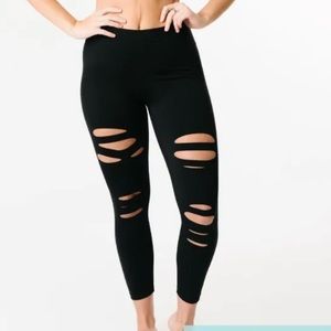 ZYIA Black Stash Luxe Hi-rise 7/8, size 2